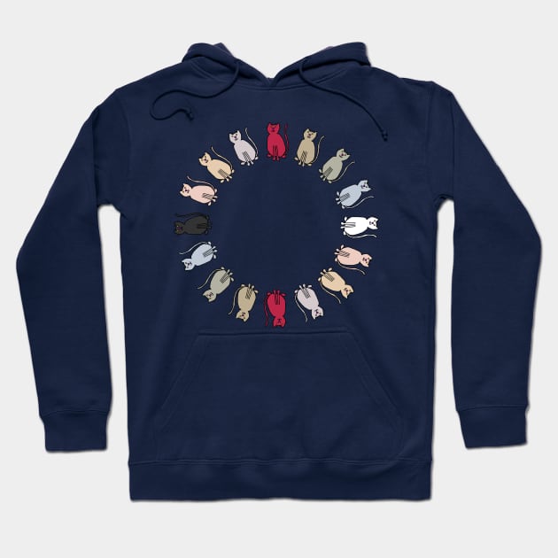 Circle of Magentaverse Rainbow Cats Hoodie by ellenhenryart